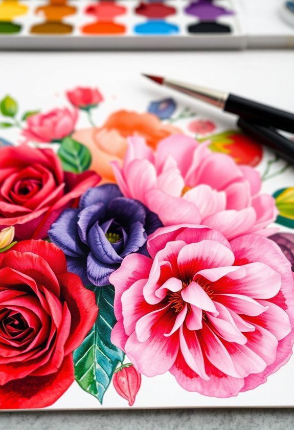  Valentine's Day Painting Ideas: Flower Power Art