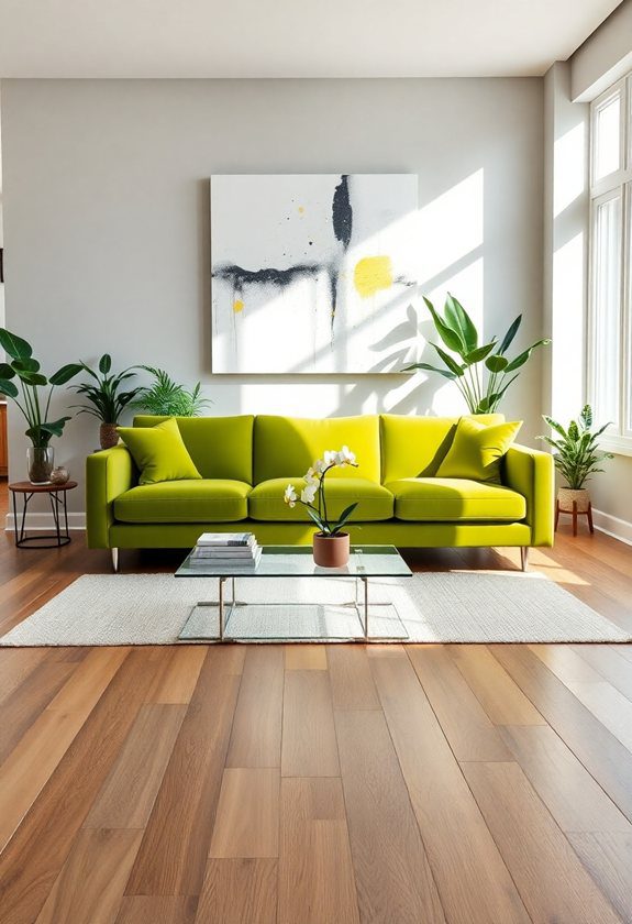 Green Sofa Ideas: Chartreuse Green Sofas for a Bold Statement