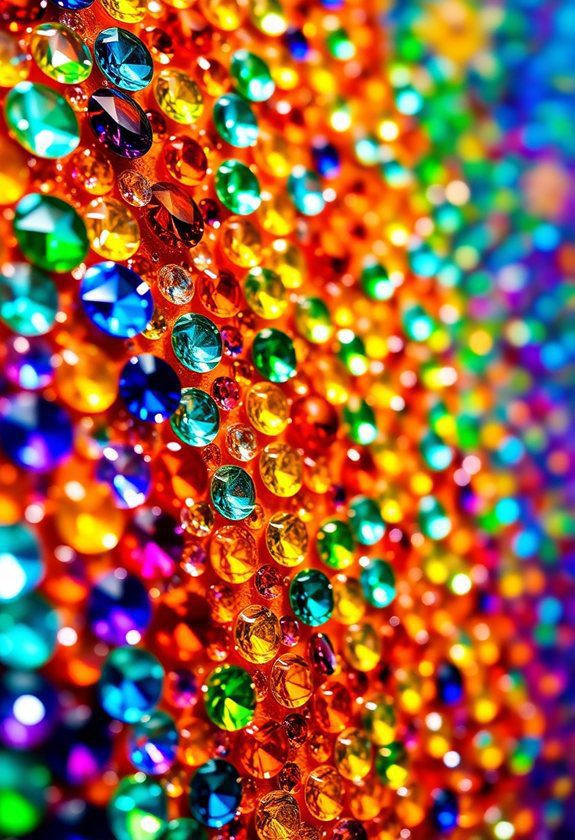 Rhinestone Painting Ideas: Brilliant Colors