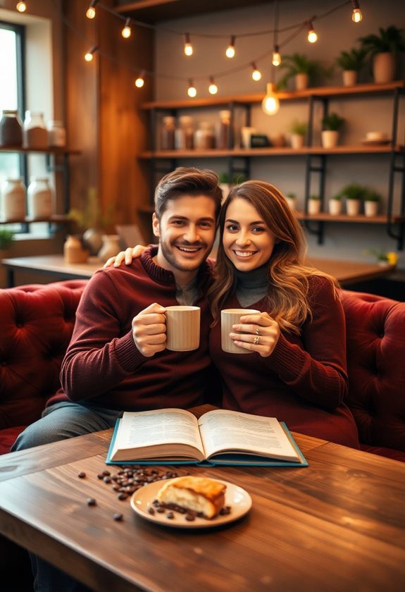 Valentine's Mini Session Ideas: Cozy Coffee Shop