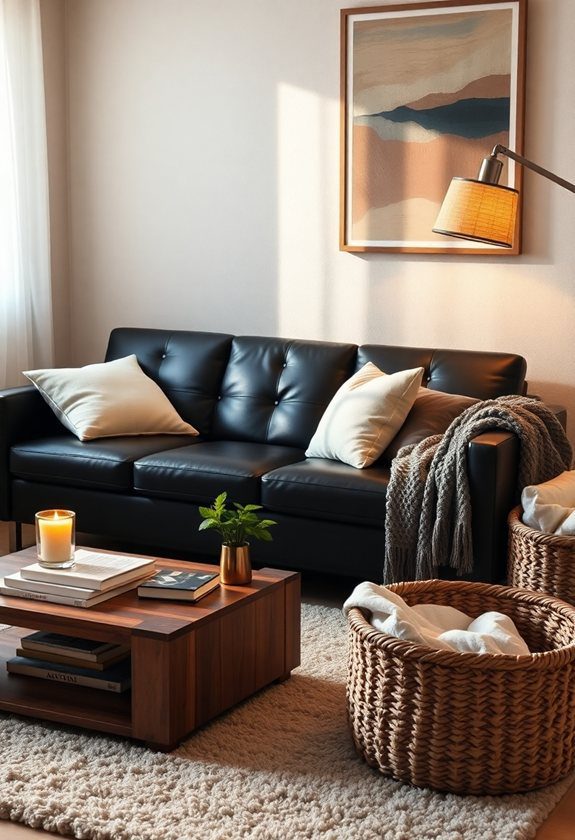 Black Sofa Living Room Ideas: Cozy Living Room