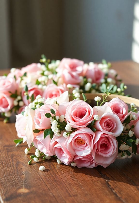 Valentine Decor Ideas: Fresh Flower Crowns