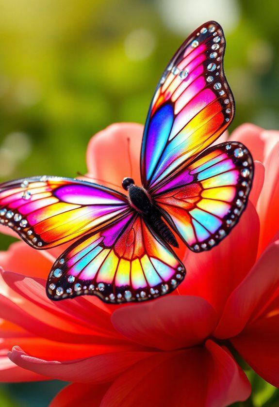 Rhinestone Painting Ideas: Beautiful Butterflies