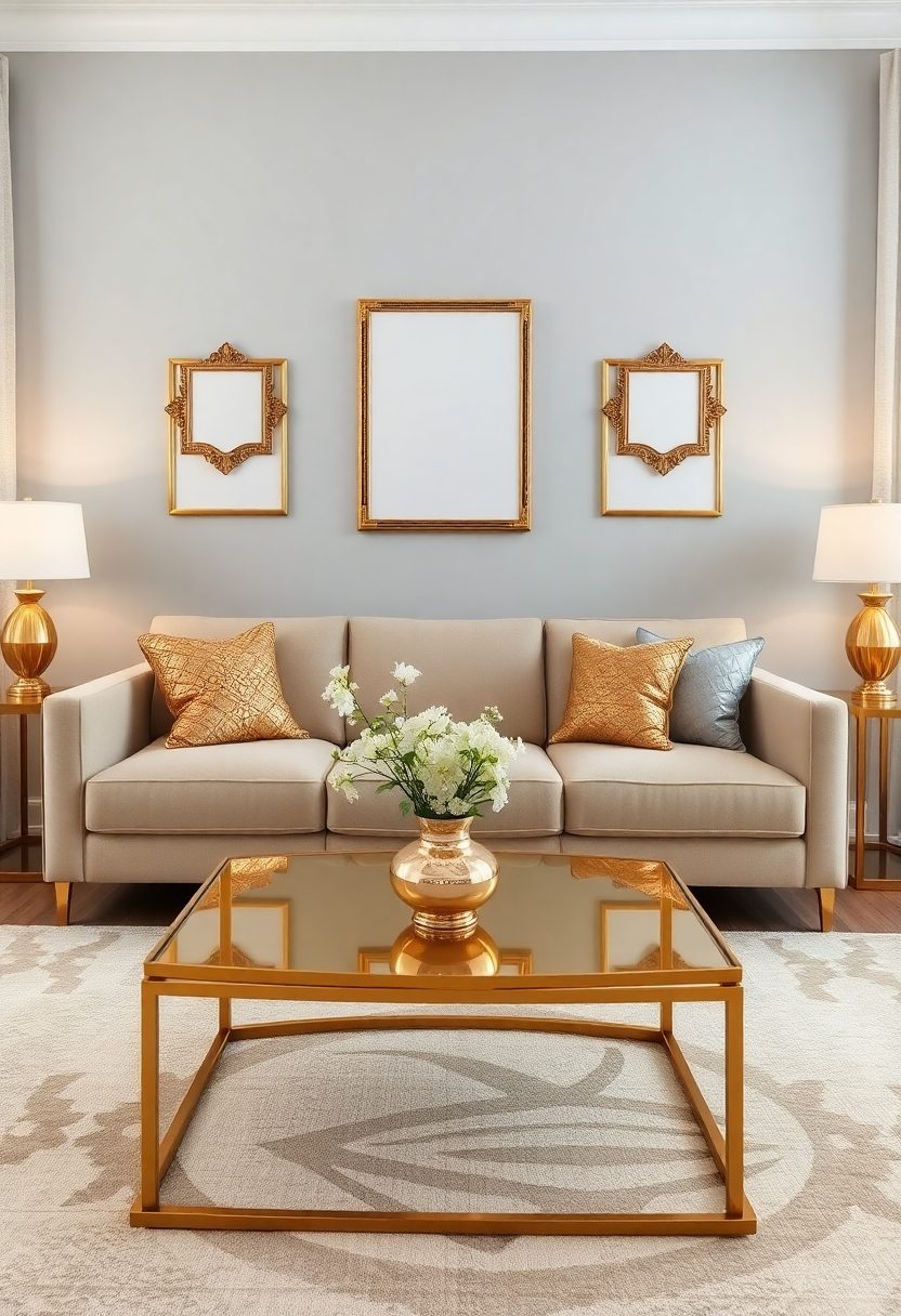 Spring Home Decor Ideas: Add Metallic Accents