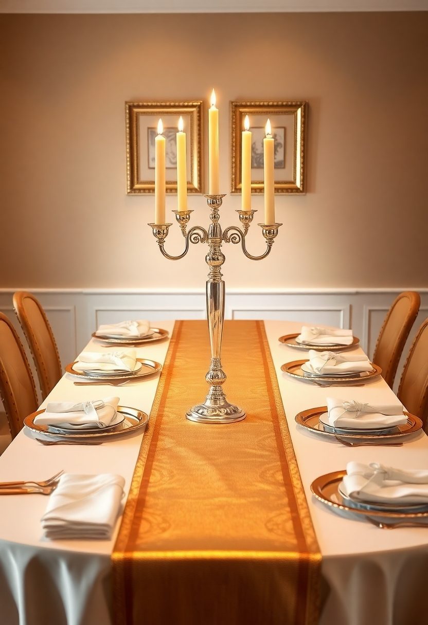 Dining Table Ideas: Incorporating Metallic Accents For A Touch Of Glam