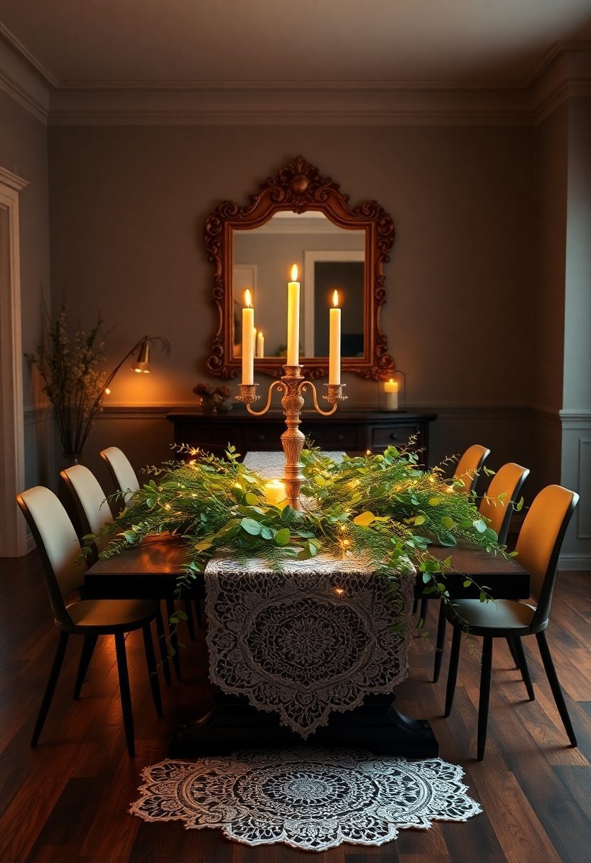 Dining Table Ideas: Setting The Mood With Candles And Fairy Lights