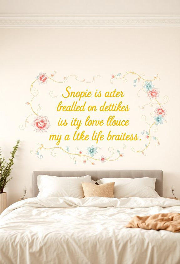 Creative Wall Painting Ideas: Whimsical Quote Walls