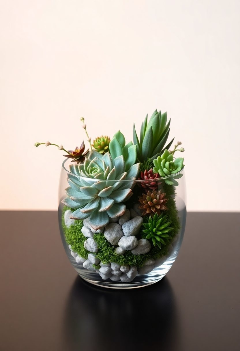 Table Centerpieces Ideas: Succulent Garden Centerpiece