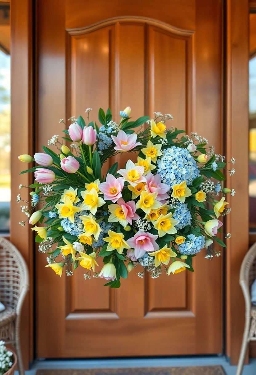 Spring Front Door Decor Ideas: Fresh Flower Arrangements for Front Doors