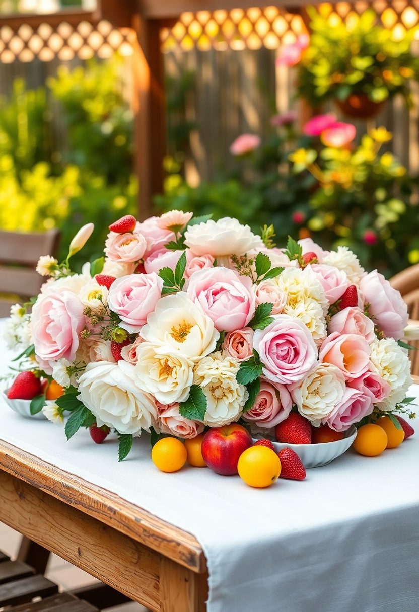 Spring Tablescapes Ideas: Seasonal Fruit And Floral Arrangements