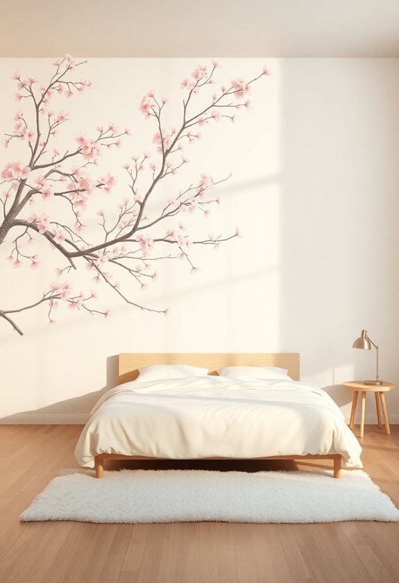 Tree Wall Painting Ideas: Cherry Blossom Tree Murals