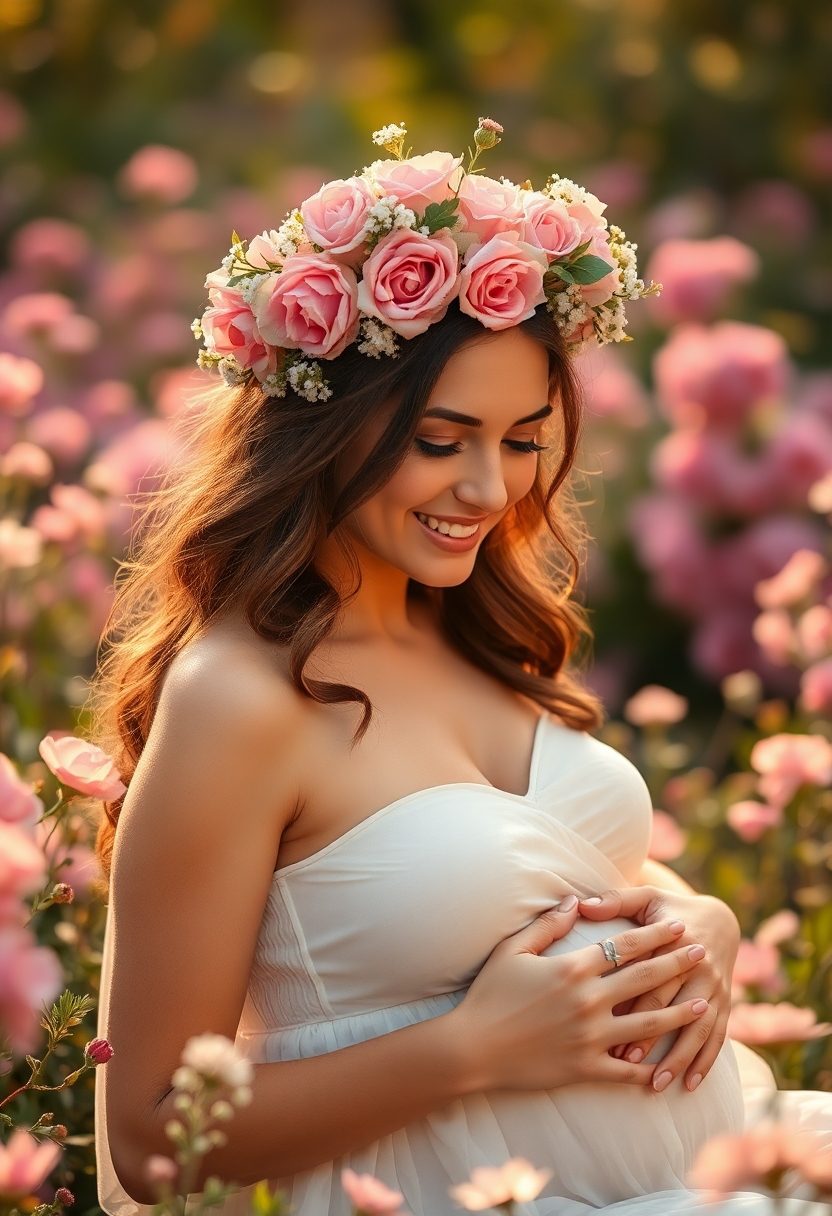 Baby in Bloom Shower Decorations: Floral Crowns For The Mom To Be