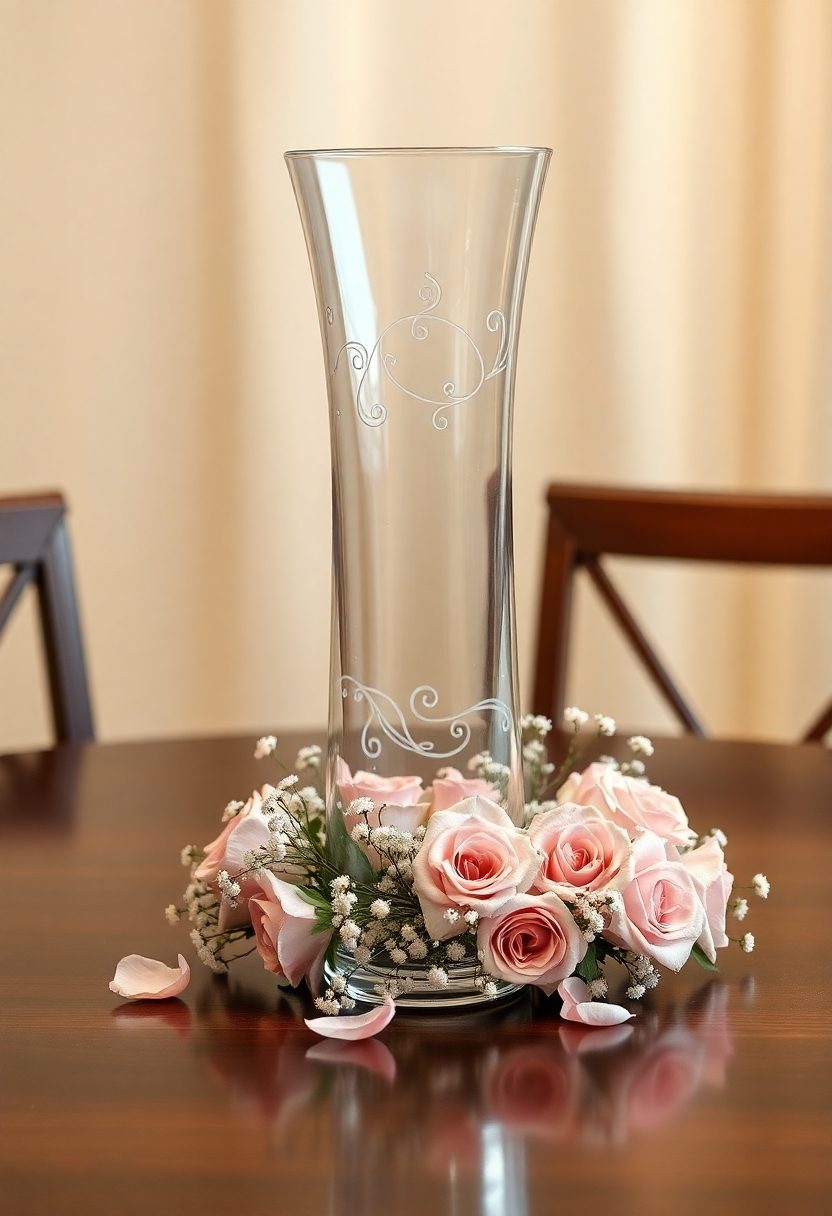 Dining Table Centerpiece Ideas: Elegant Glass Vase Designs