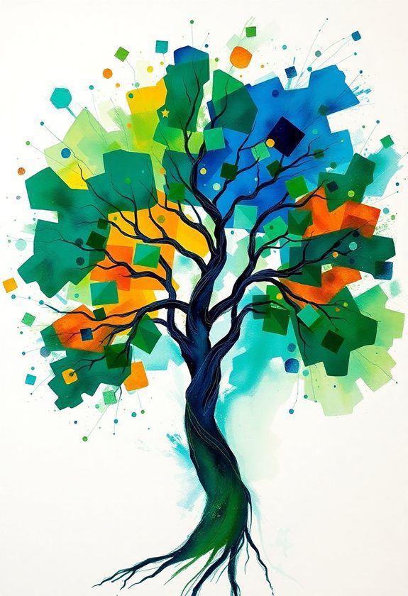 Tree Wall Painting Ideas: Abstract Tree Art