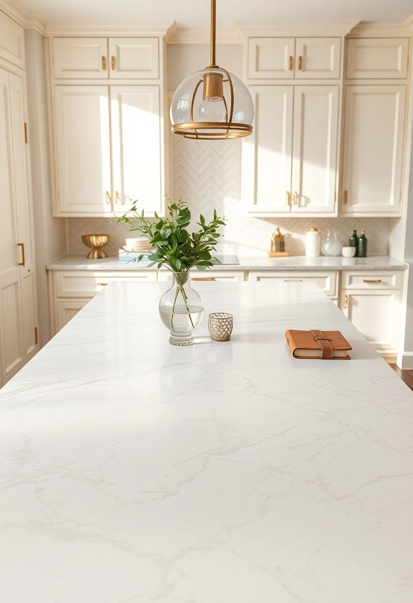 Kitchen Countertops Decor Ideas: Marble Masterpiece