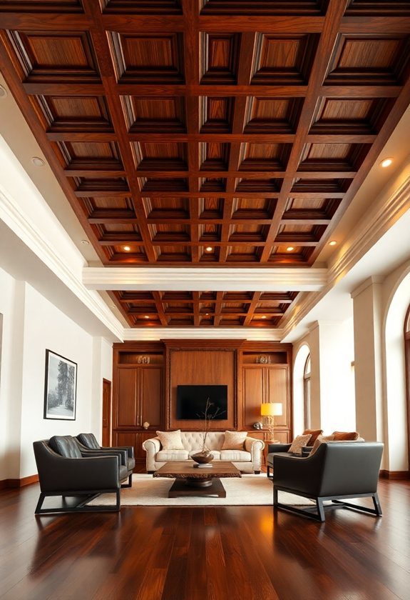 Wooden Ceiling Design Ideas: Elegant Wooden Ceiling Panels