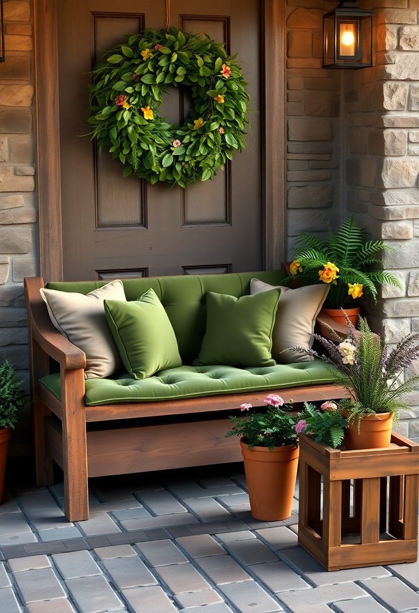 Small Front Porch Decorating Ideas: Incorporating Natural Elements