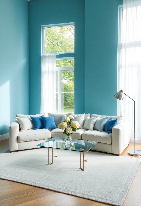 Serene Blue Paint Color Ideas: Tranquil Azure Shades For Living Rooms