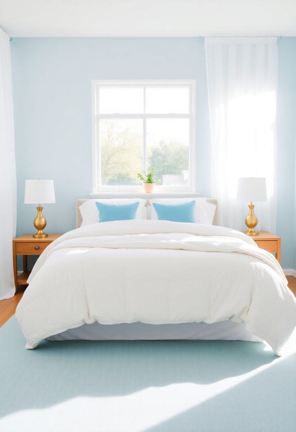 Blue Paint Shades: Soothing Light Blues for Bedrooms