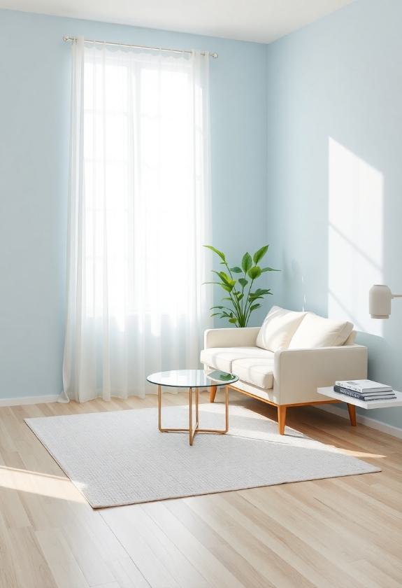 Paint Colors for Small Spaces Ideas: Pale Blues for an Airy Feel