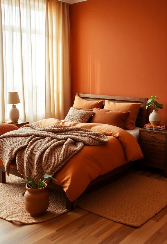 Bedroom Paint Color Ideas : Earthy Browns for a Grounding and Cozy Bedroom