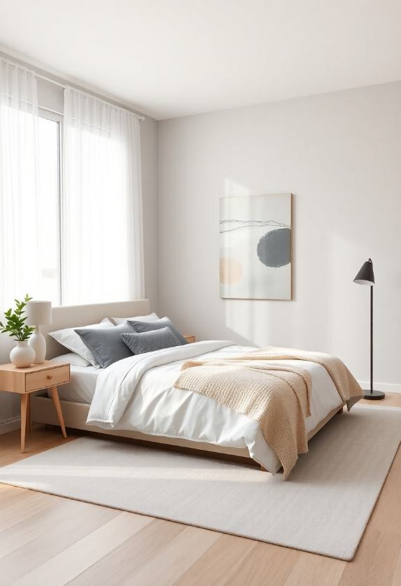 Bedroom Paint Colors: Light Gray Tones for a Balanced Space