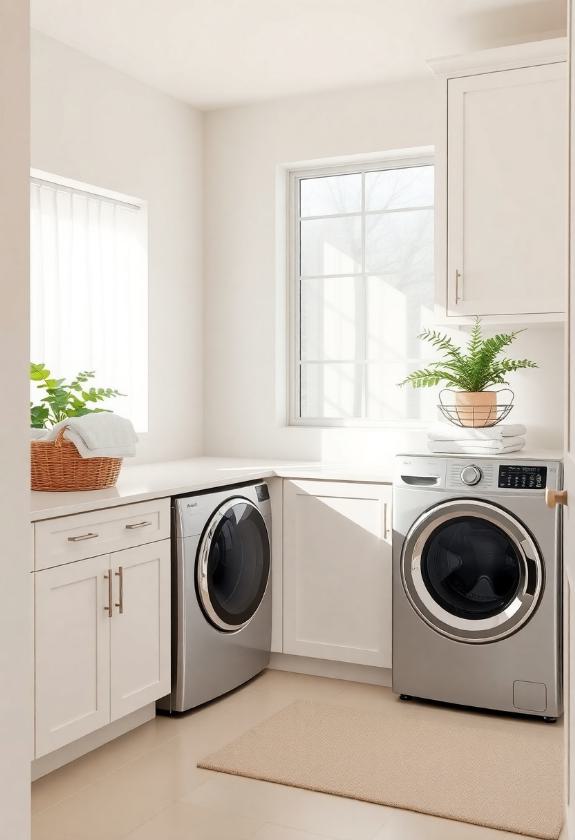 Laundry Room Paint Colors: Creamy White Serenity