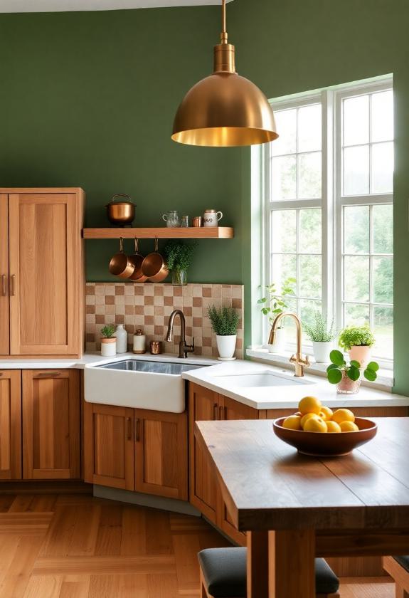 Kitchen Paint Colors Ideas: Sage Green Walls