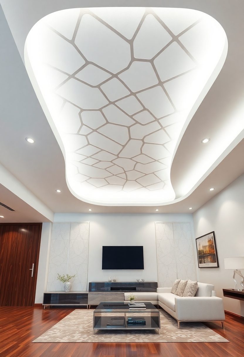 Living Room False Ceiling Ideas: Stylish Pop False Ceiling Designs