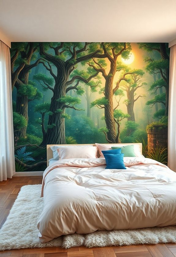 Bedroom Wall Paintings Ideas: Whimsical Wall Murals for a Playful Touch