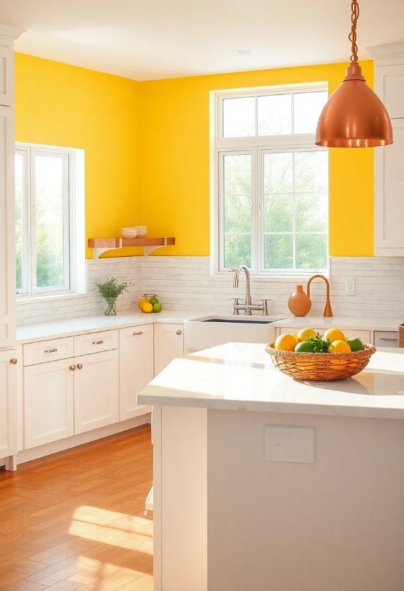 Stunning Paint Color Ideas: Sunny Yellow Citrus