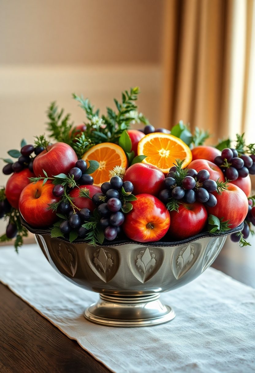 Dining Table Centerpiece Ideas: Seasonal Fruit Displays