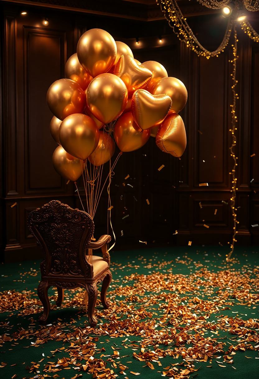 15+ Epic Mardi Gras Decoration Ideas for a Festive Bash! 13 Mardi Gras Themed Decoration Ideas: Gold and Silver Confetti and Balloons
