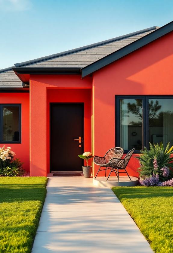 Exterior Paint Colors: Vibrant Coral Reef