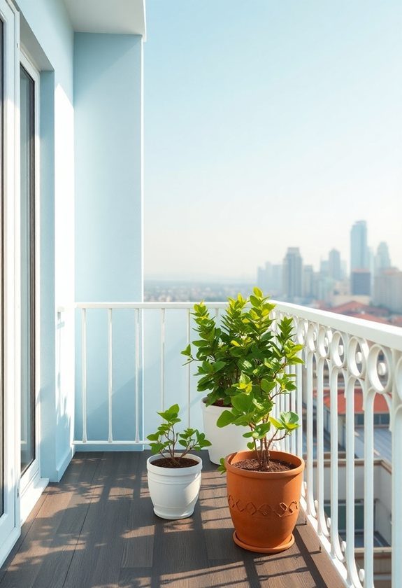 15 Clever Balcony Wall Painting Ideas for a Stunning View! 1 Balcony Wall Painting Ideas: Solid Color Scheme Inspiration