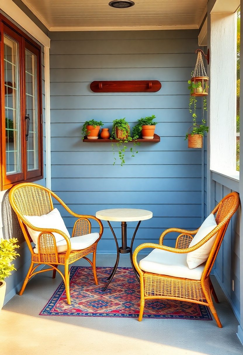 Small Front Porch Decorating Ideas: Small Scale Outdoor Furniture Solutions