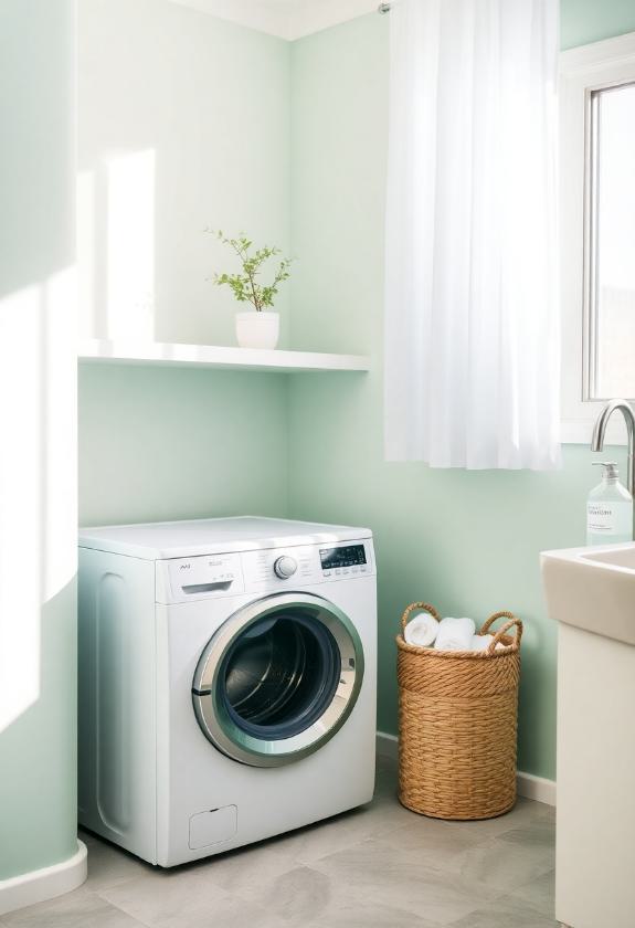 Laundry Room Paint Colors: Minty Fresh Delight