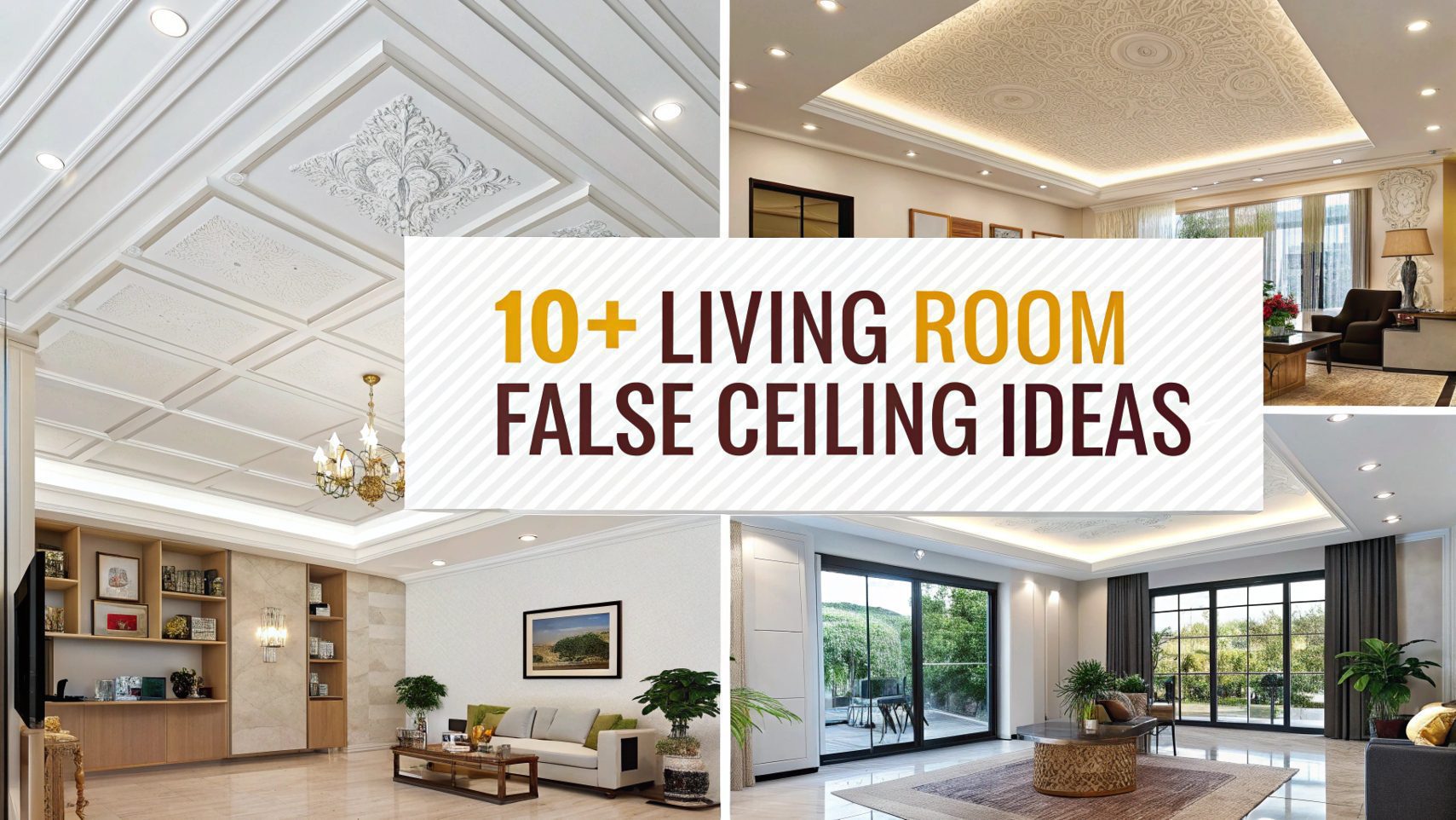 Living Room False Ceiling Ideas