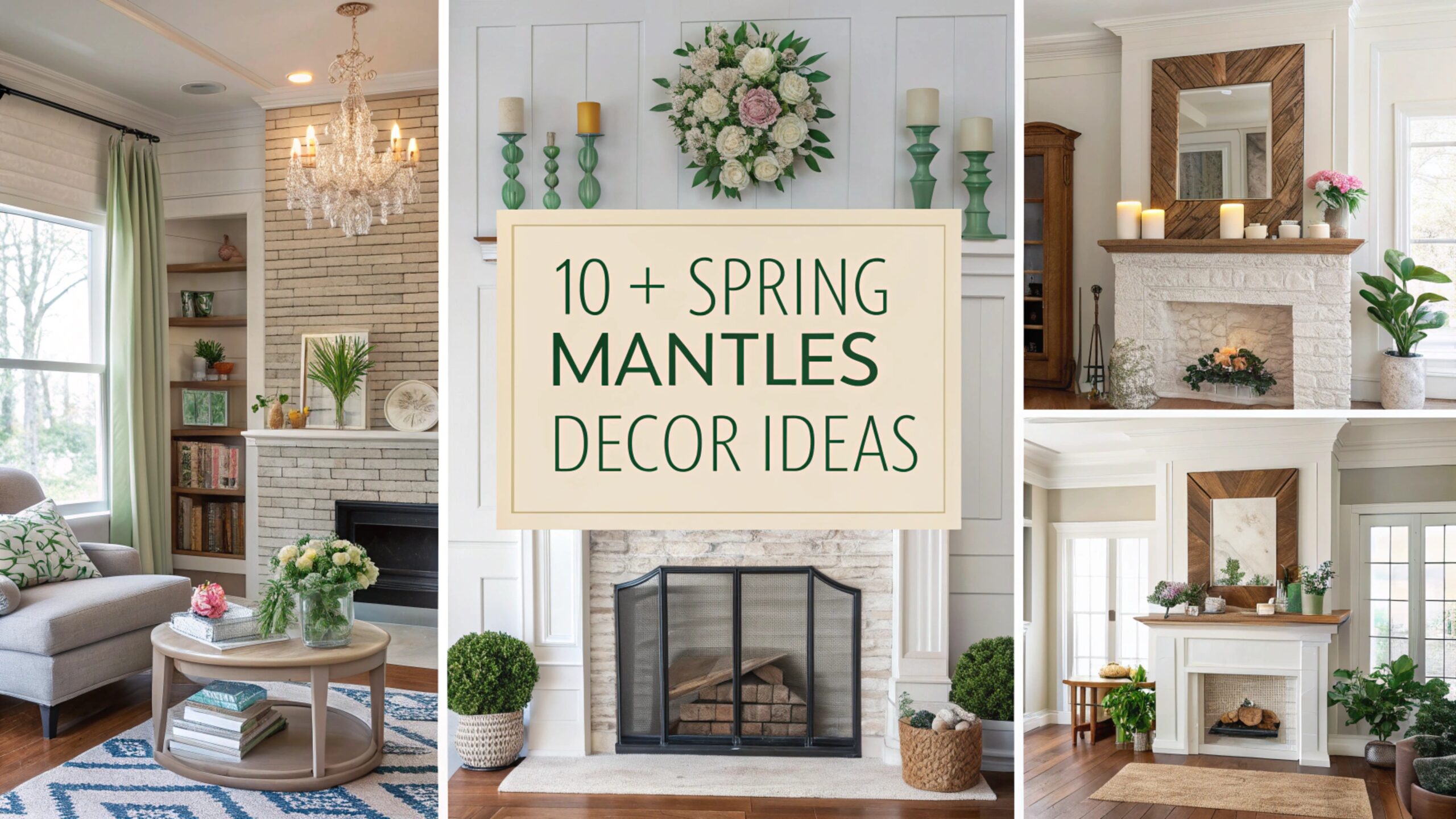Spring Mantles Decor Ideas
