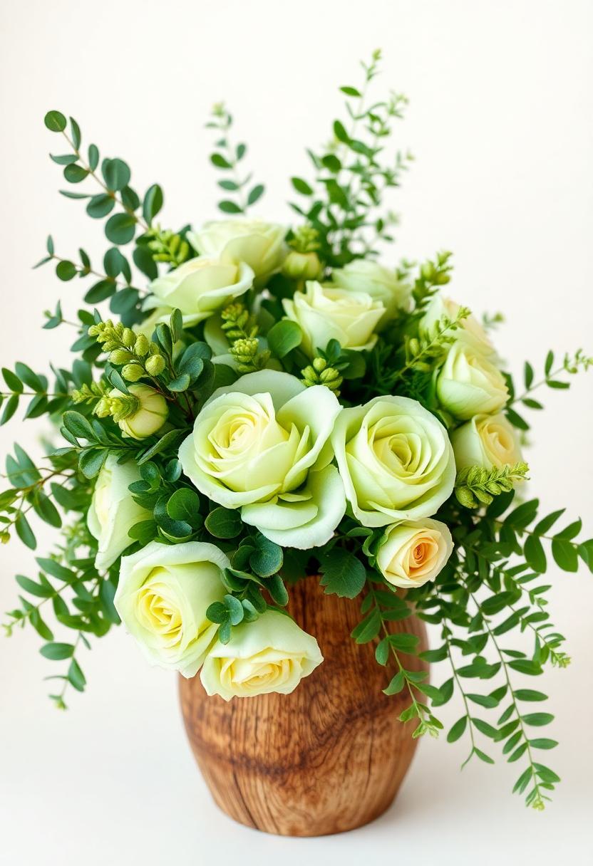 Green Home Decor Ideas for St. Patrick's Day: Make a Green Floral Arrangement