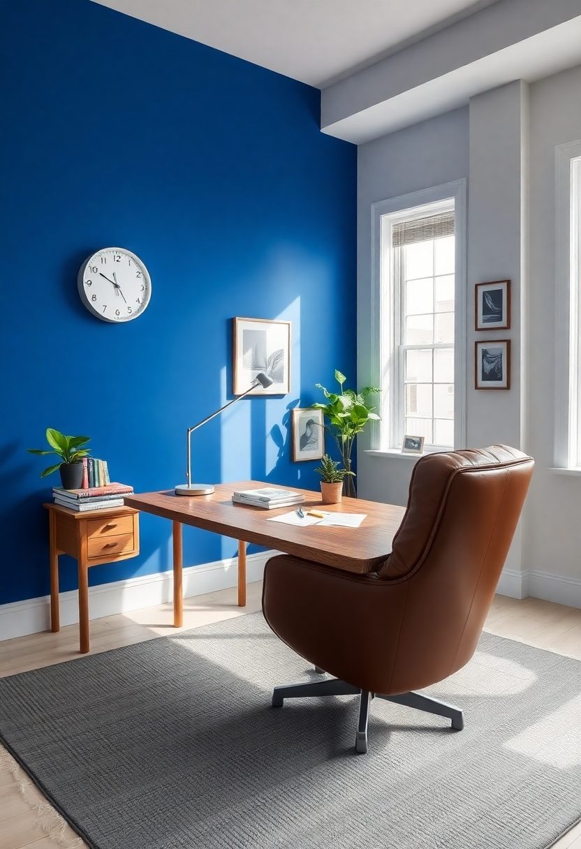 Study Room Decor Ideas: Add a Statement Wall Color