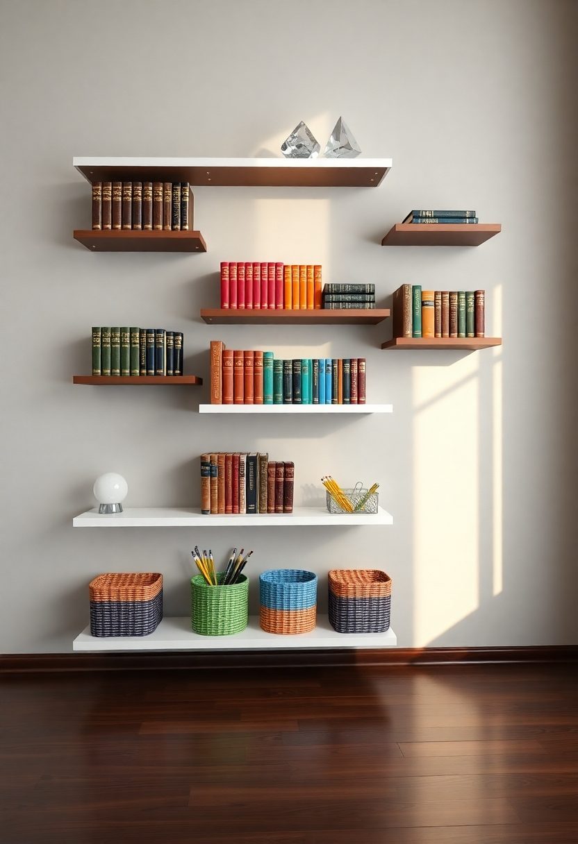 Study Room Decor Ideas: Establish a Functional Shelf System