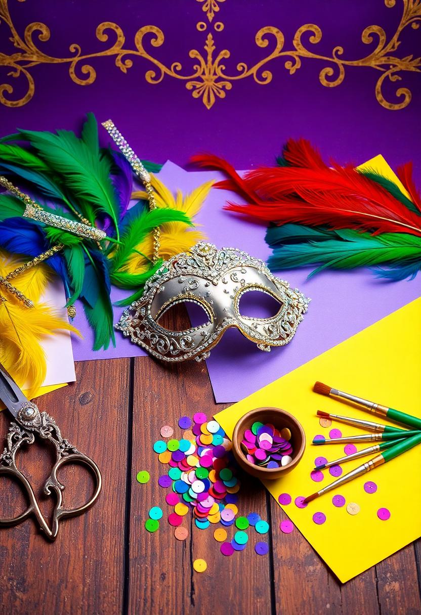 Mardi Gras Home Decor Ideas: DIY Mardi Gras Masks