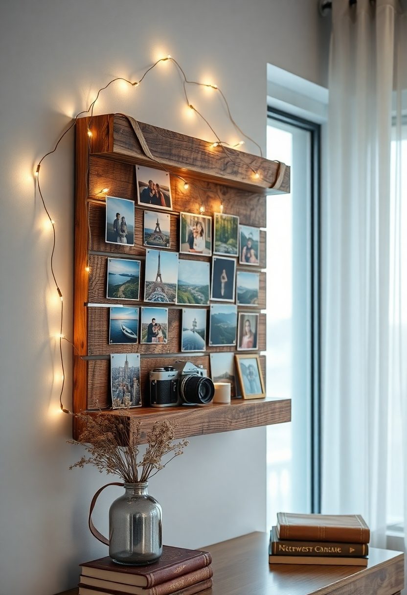 DIY Room Decor Ideas: Photo Display Shelf Projects