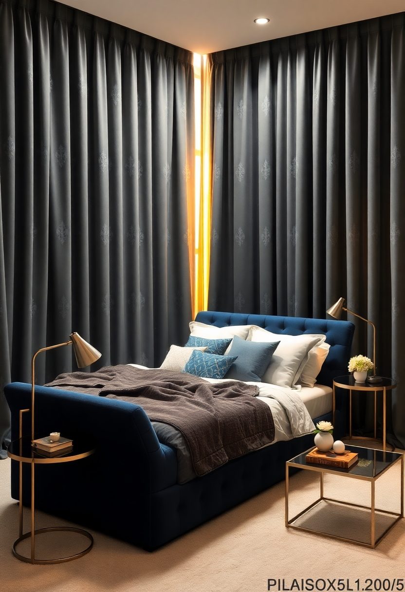 Cozy Bedroom Decor Ideas for National Napping Day: Blackout Curtains for a Dark and Restful Sleep