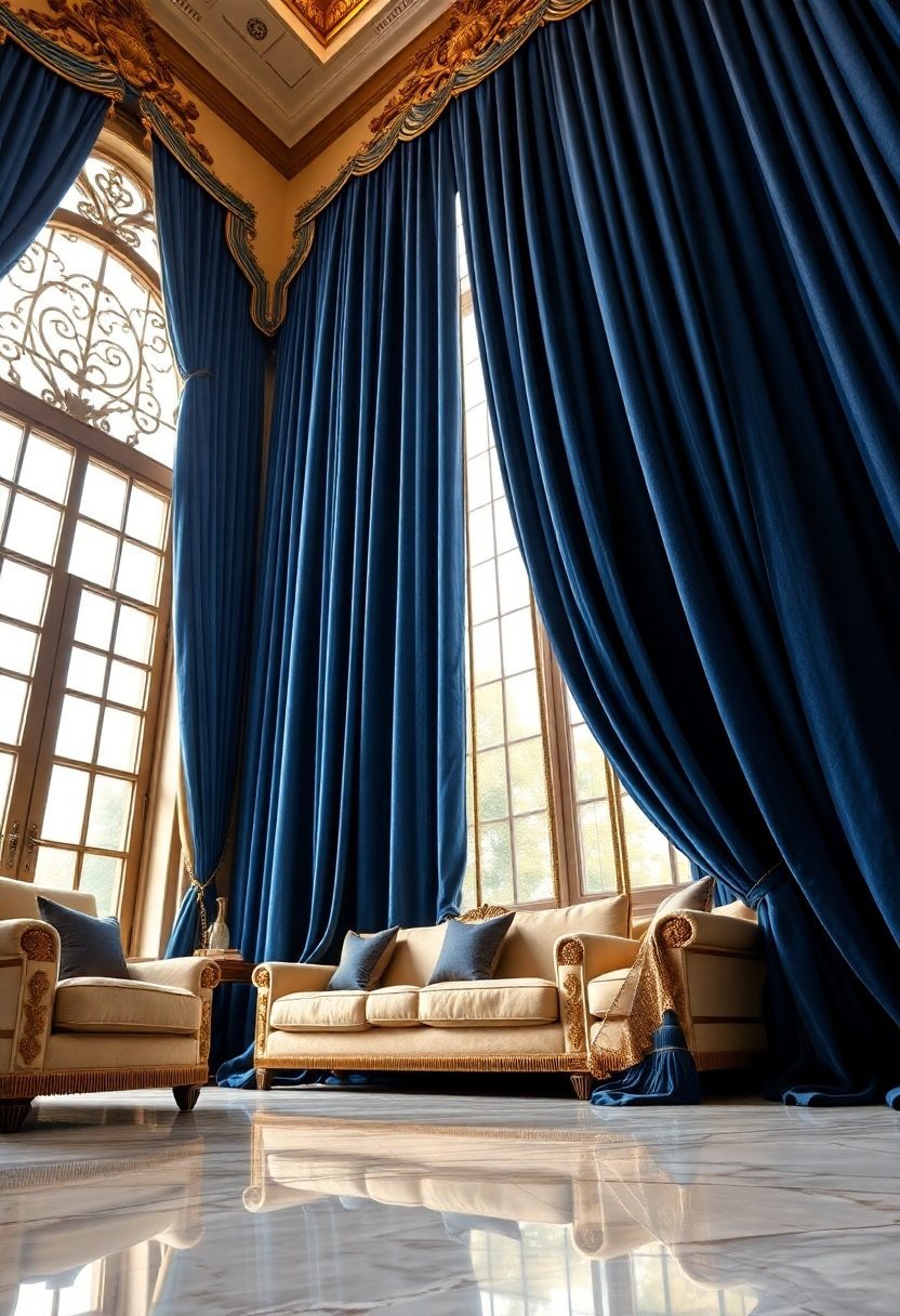 Luxurious Curtain Designs: Stunning Floor-to-Ceiling Curtain Designs