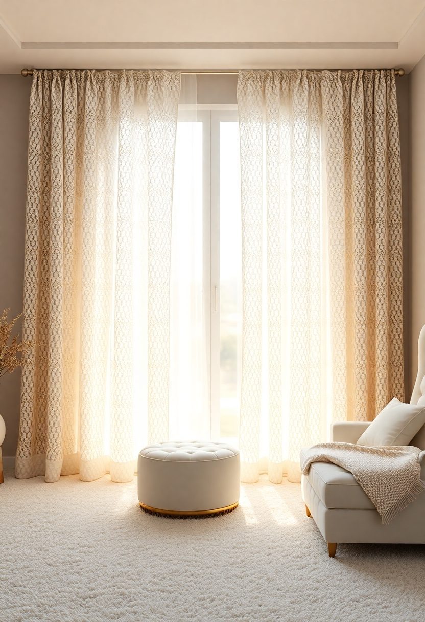 Luxury Curtains for Bedroom Ideas: Lace Haven Curtains for a Romantic Getaway