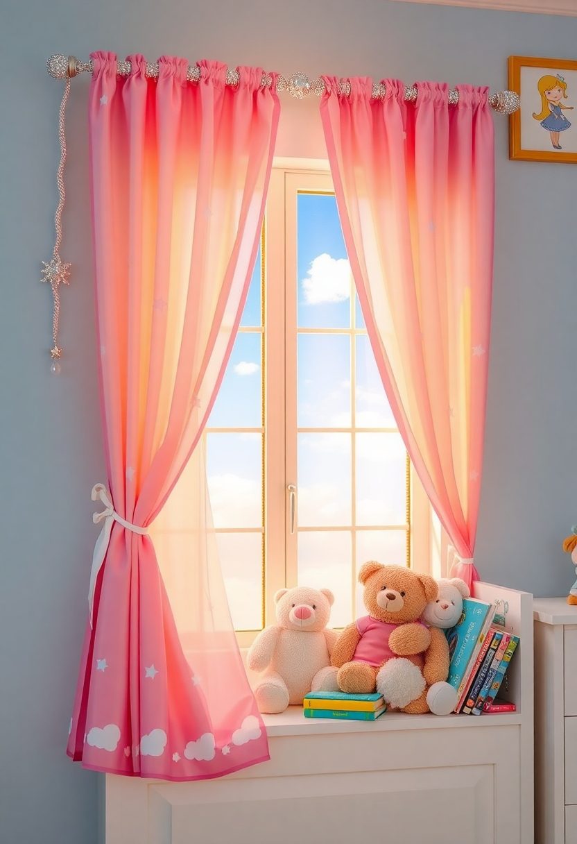 Kid's Room Decor Ideas for Crayon Day: Whimsical Window Treatments