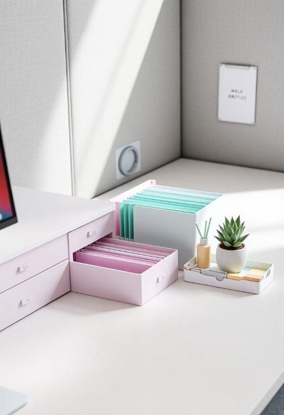 Office Cubicle Aesthetic Ideas: Personalized Organization Systems