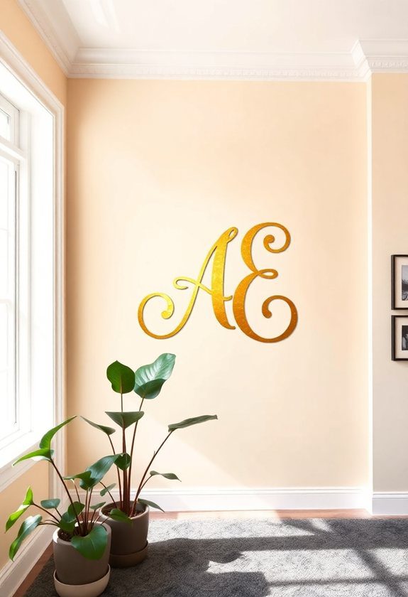 Creative Wall Painting Ideas: Personalized Monogrammed Walls